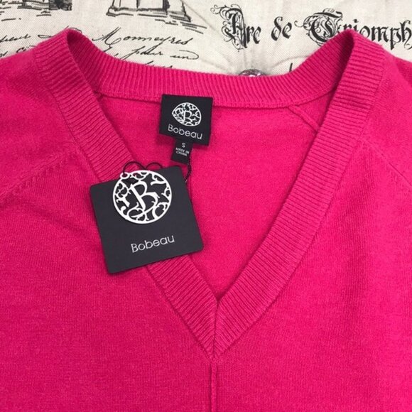 Bobeau V-Neck Knit Pullover Sweater - Picture 5 of 8